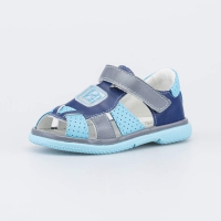 320023/51712-1 Туфли малодетские(23-26) ИК синий+голубой+серый  (23-2, 24-2, 25-2, 26-2) 